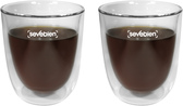 Set de vasos de vidrio "Double"