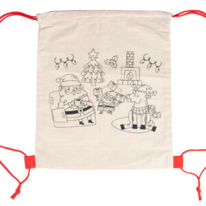 Bolsa para colorear Santa